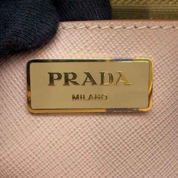 9618626 14 Prada Handbag Saffiano Leather 2way Shoulder Pink