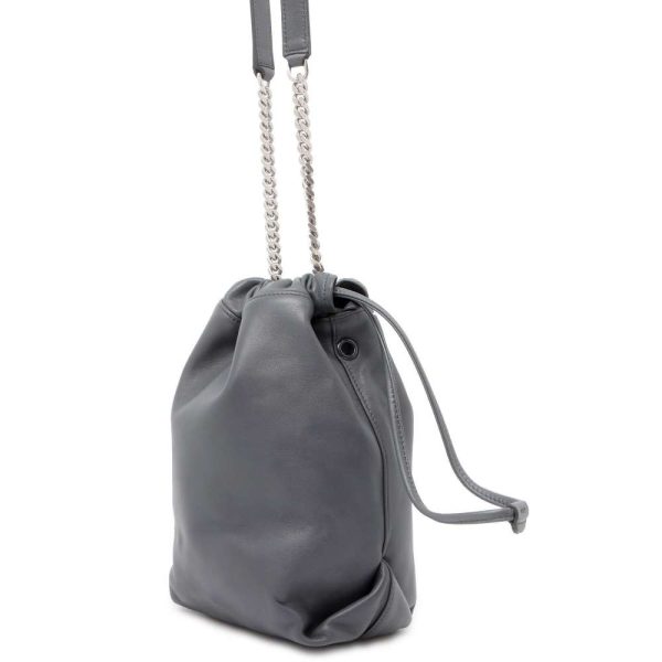 9618633 02 Saint Laurent Paris Chain Shoulder Bag Gray