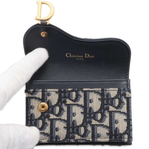 9620513 04 Christian Dior Saddle Oblique Card Case