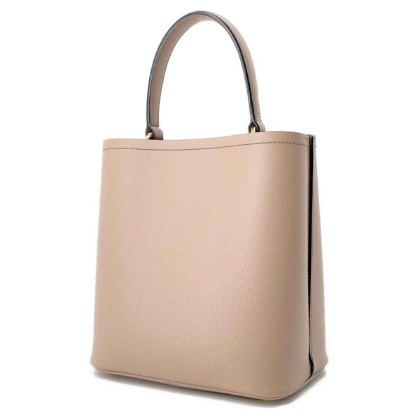 9622302 02 Prada Handbag Pannier 2way Shoulder Pink Beige