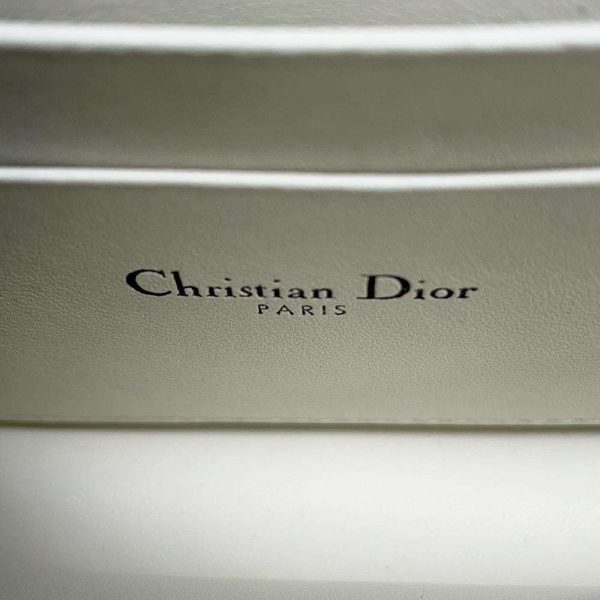 9623828 11 Christian Dior Lady Dior Phone Pouch Lambskin White