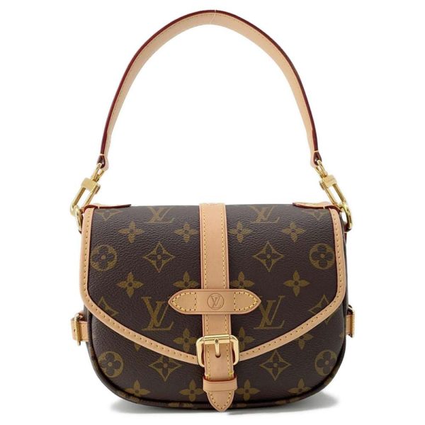 9631830 01 Louis Vuitton Saumur BB Monogram Shoulder Bag Brown