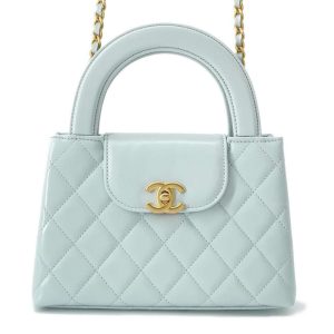 9632202 01 GUCCI Marmont Leather Shoulder Bag Blue