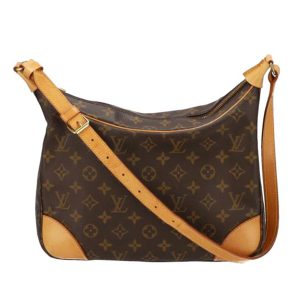 97061 1 Louis Vuitton Black Grained Calfskin LV Pont 9 Soft MM