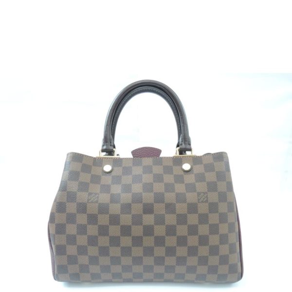 97316 2 Louis Vuitton Brittany Damier Ebene Handbag Brown