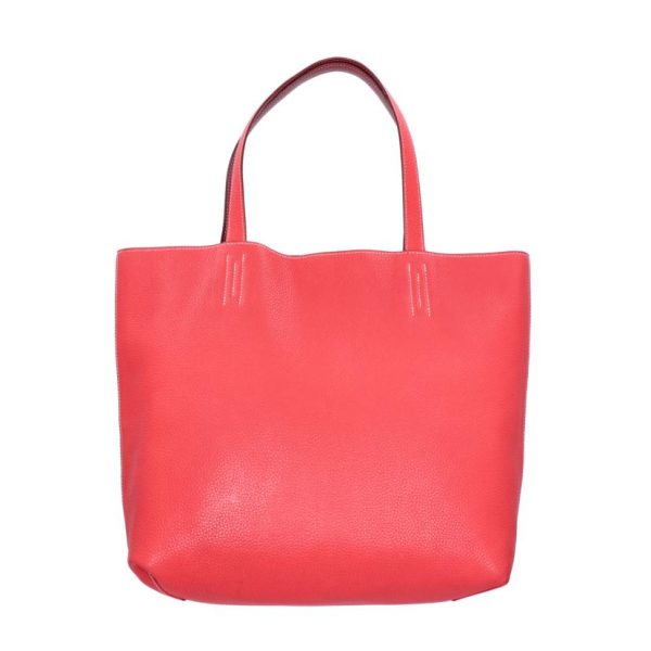 97468 2 Hermes Taurillon Clemence Tote Bag Red