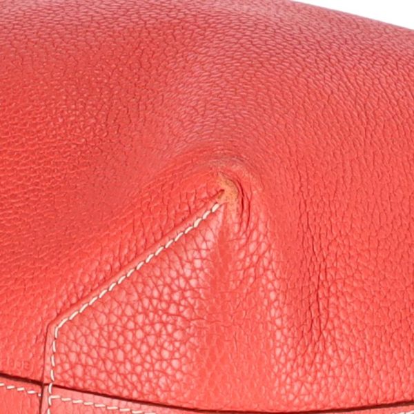 97468 8 Hermes Taurillon Clemence Tote Bag Red