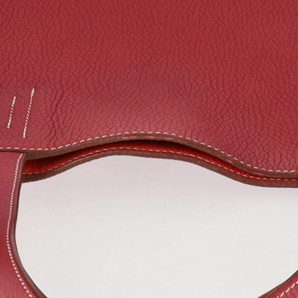 97468 9 Hermes Taurillon Clemence Tote Bag Red