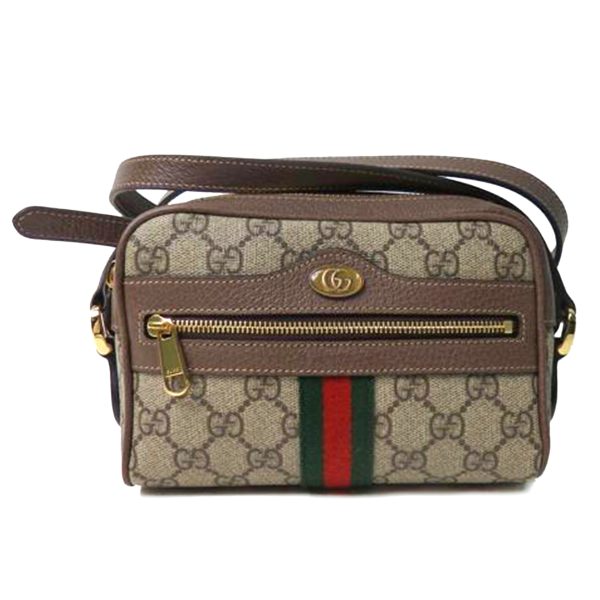 97616 1 Gucci Ophidia GG Supreme Mini Bag Brown