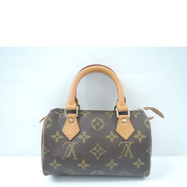 97873 2 Louis Vuitton Mini Speedy Monogram Bag Brown