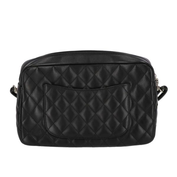 99239 2 Chanel Carbon Line Shoulder Bag Black