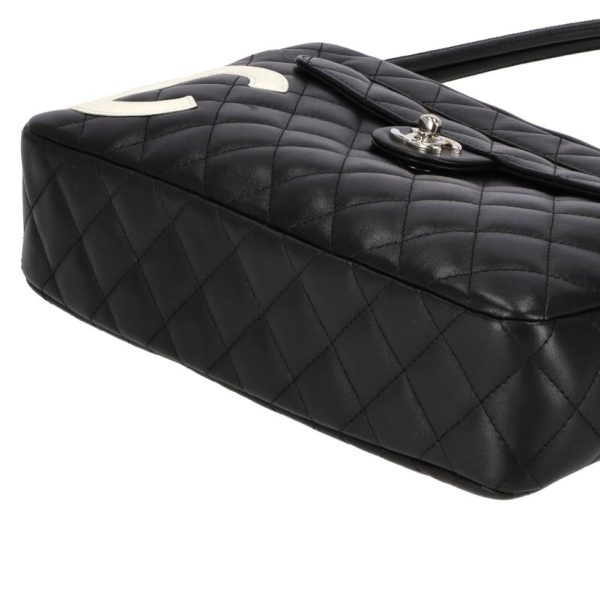 99239 3 Chanel Carbon Line Shoulder Bag Black