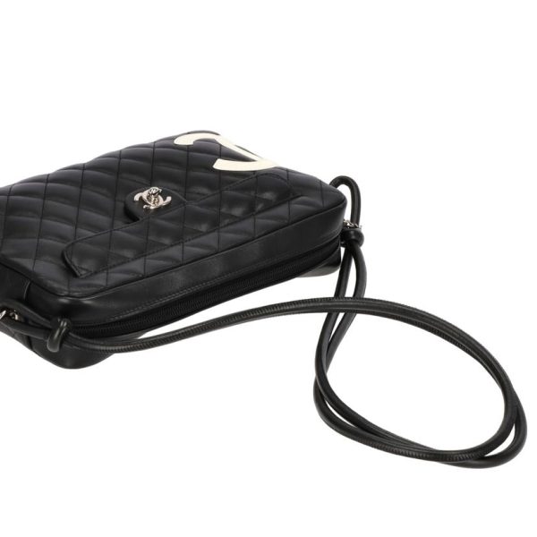 99239 4 Chanel Carbon Line Shoulder Bag Black