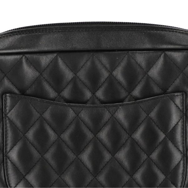 99239 7 Chanel Carbon Line Shoulder Bag Black