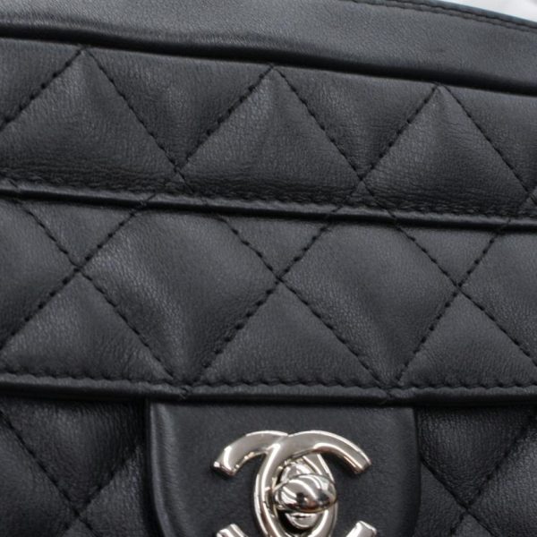 99239 9 Chanel Carbon Line Shoulder Bag Black