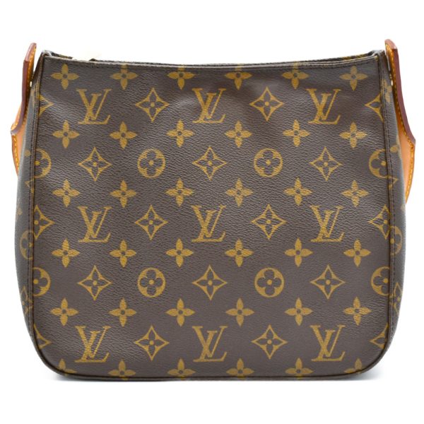 9923f150046 1 LOUIS VUITTON Looping MM Monogram Handbag Shoulder Bag Brown