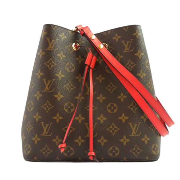 99543 1 Louis Vuitton Neonoe Coquelicot Handbag Brown