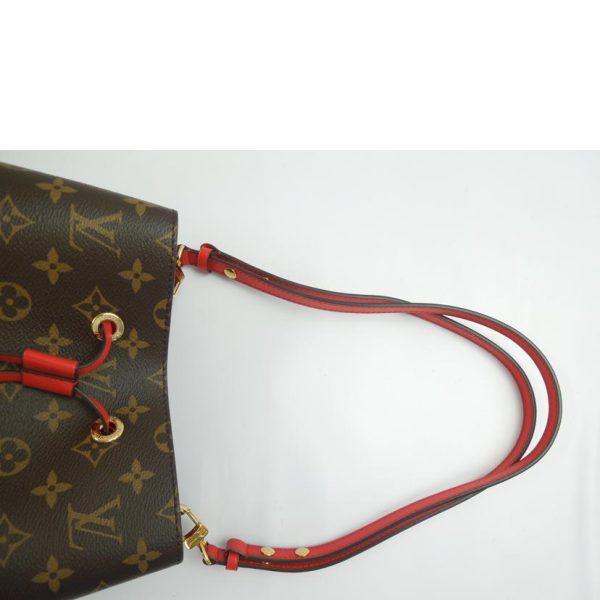 99543 3 Louis Vuitton Neonoe Coquelicot Handbag Brown