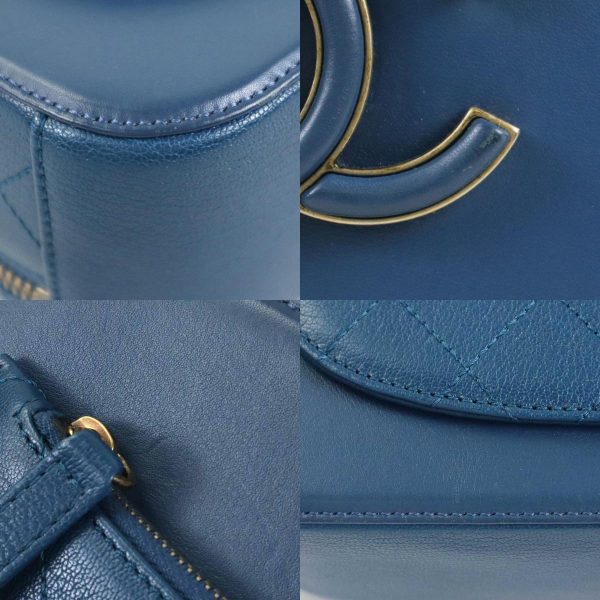 99728a 5 c Chanel Coco Mark Leather Shoulder Bag Blue