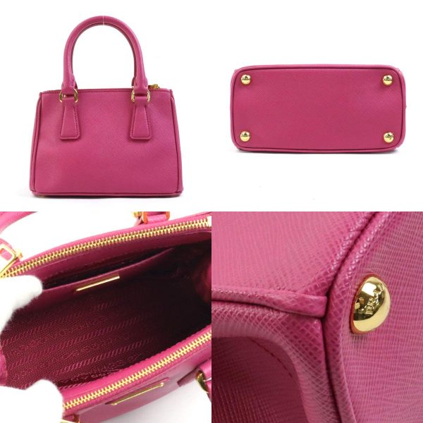 99835f 2 c Prada Leather Crossbody Shoulder Bag Fuchsia Pink