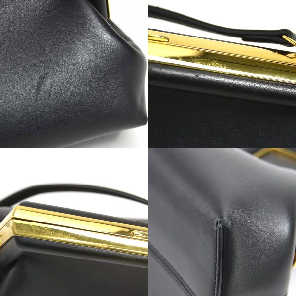 99870i 9 c Fendi Leather Clutch Bag Black