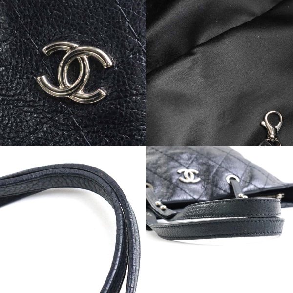 99884f 6 c Chanel Tote Bag Leather Handbag Black