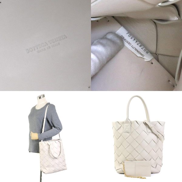 99885g 10 c Bottega Veneta Handbag Shoulder Bag Intrecciato Leather Ivory