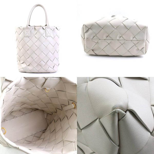 99885g 2 c Bottega Veneta Handbag Shoulder Bag Intrecciato Leather Ivory