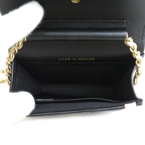 99901f 2 Chanel Mini Pochette Lambskin Black