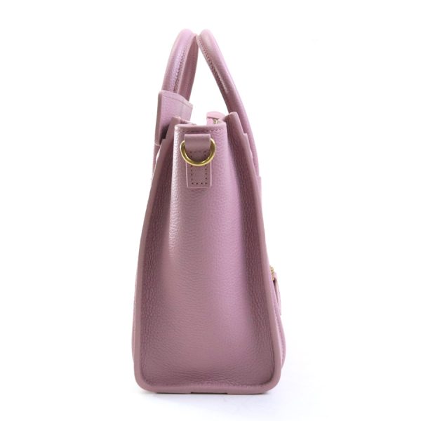 99905f 1 Celine Leather Crossbody Shoulder Bag Pink