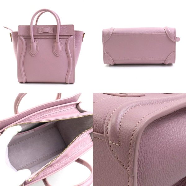 99905f 2 c Celine Leather Crossbody Shoulder Bag Pink