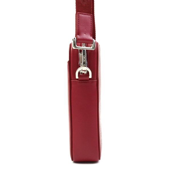 99930g 1 Christian Dior Zipper closure Crossbody Leather Shoulder Bag Red