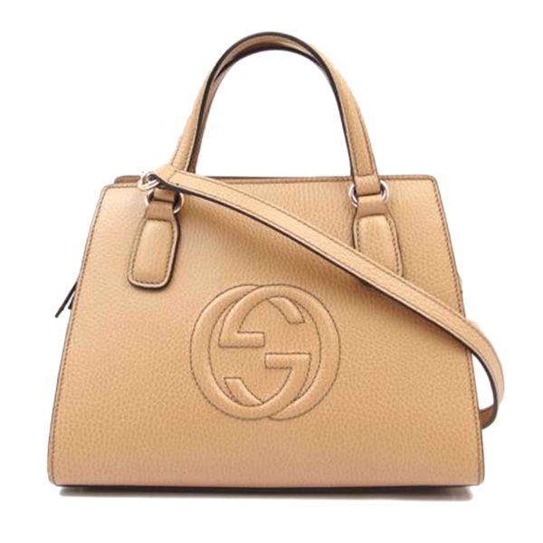 99939 1 Gucci Soho Interlocking Bag Beige