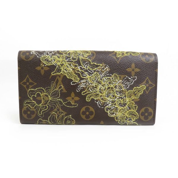 a0172 1 Louis Vuitton Monogram Dantelle Portefeuille Sarah Long Wallet Brown