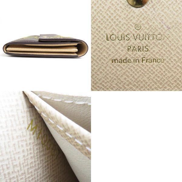 a0172 7 c Louis Vuitton Monogram Dantelle Portefeuille Sarah Long Wallet Brown