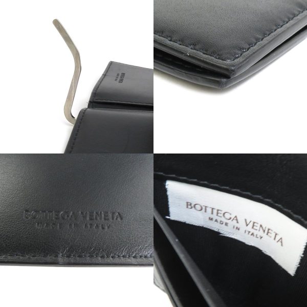 a0281 4 c Bottega Veneta Bill Purse Leather Black