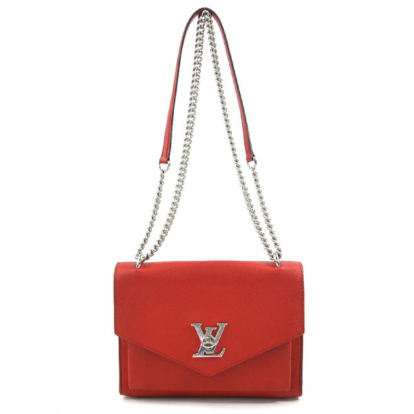 a0292 Louis Vuitton My Lock Me BB Crossbody Shoulder Bag Red