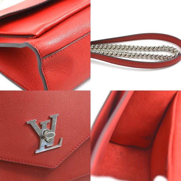 a0292 6 c Louis Vuitton My Lock Me BB Crossbody Shoulder Bag Red