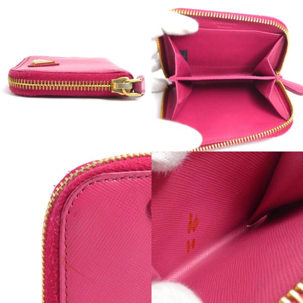 a0303 3 c Prada Leather Coin Case Pink