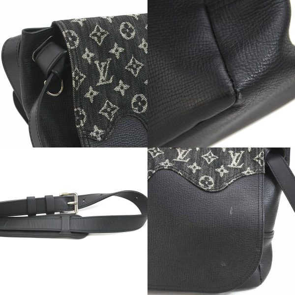 a0332 5 c Louis Vuitton NIGO Collaboration Monogram Drip Busas Tokyo Shoulder Bag Black