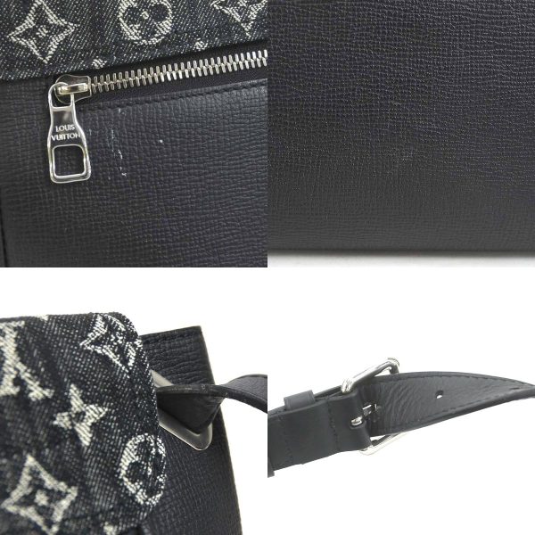 a0332 9 c Louis Vuitton NIGO Collaboration Monogram Drip Busas Tokyo Shoulder Bag Black