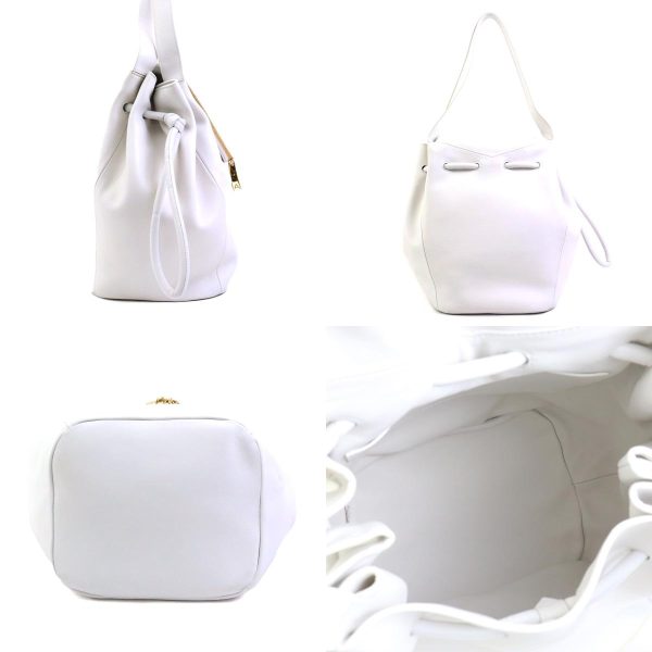 a0352 1 c Bottega Veneta Shoulder Bag Intrecciato Leather White