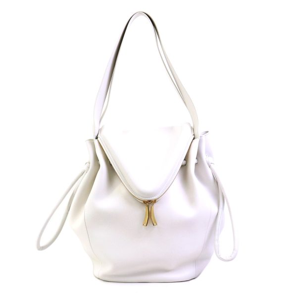 a0352 Bottega Veneta Shoulder Bag Intrecciato Leather White