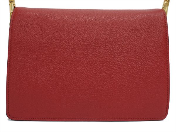 a1002106 5 Prada Flap Leather Shoulder Bag Red