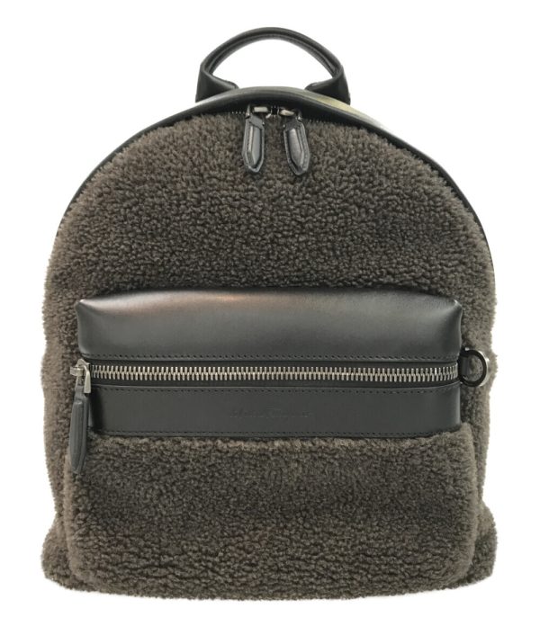 a168466009 1 Salvatore Ferragamo Mini Backpack Gancini Brown