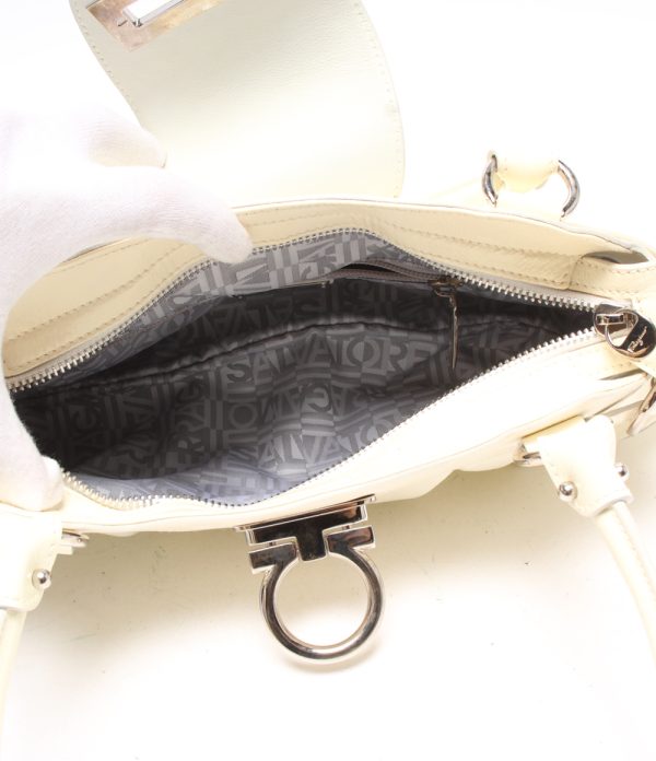 a172112020 3 Salvatore Ferragamo Handbag Gancini White