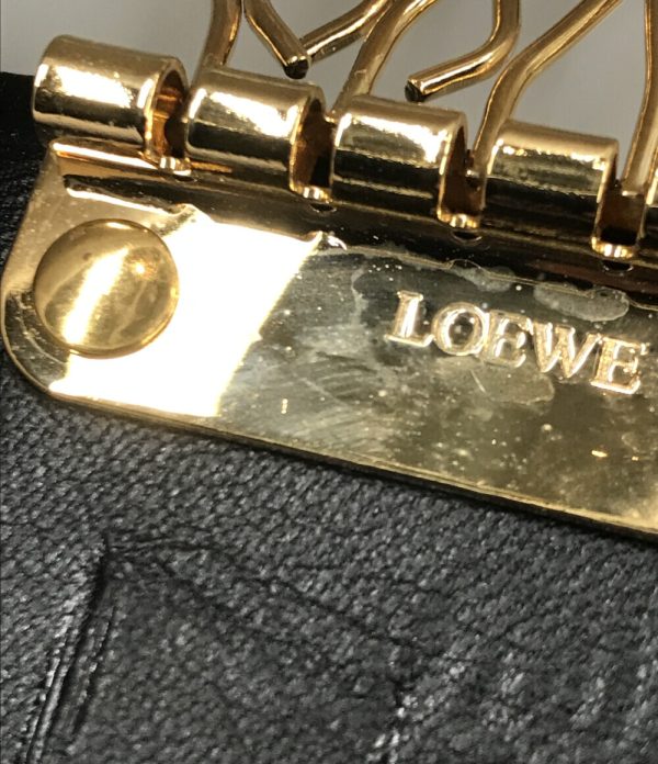 a175063001 7 Loewe 6 Key Case Black