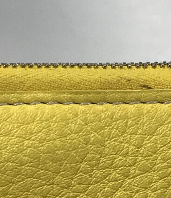 a175193008 8 Celine Round Zipper Long Wallet Yellow