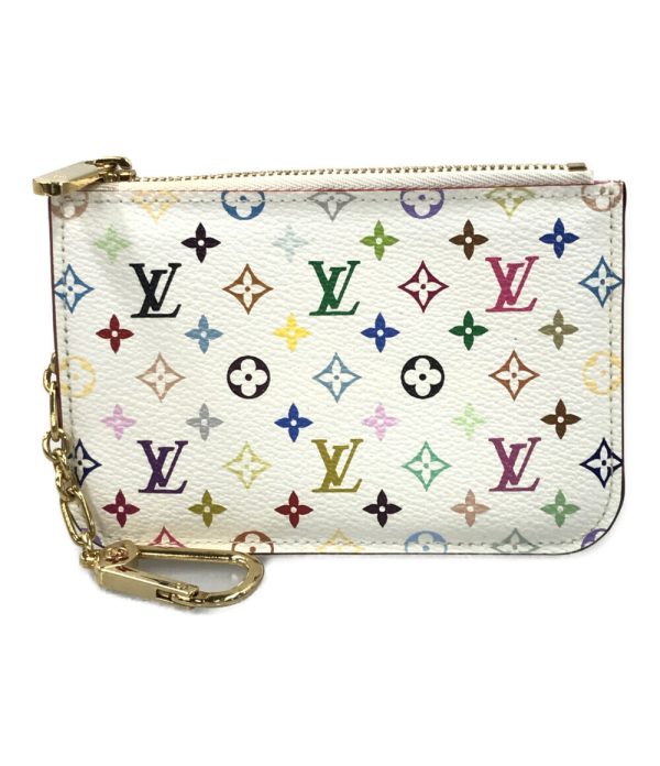 a175194009 1 Louis Vuitton Pochette Cle Coin Case Purse White