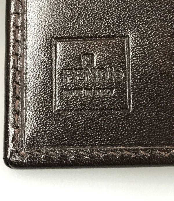 a175653002 4 Fendi Bifold Wallet Zucca Brown